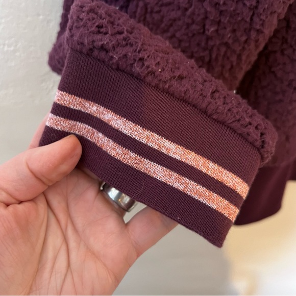 Xersion NWT Women's Fleece Long Sleeve Quarter-Zip Pullover Burgundy Size Medium - Picture 10 of 10
